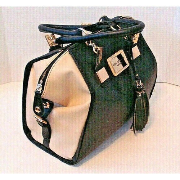 Marc New York Purse Large Satchel Leather Handbag Gold Hardware - Picture 3 of 10